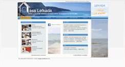 Desktop Screenshot of casalefkada.com
